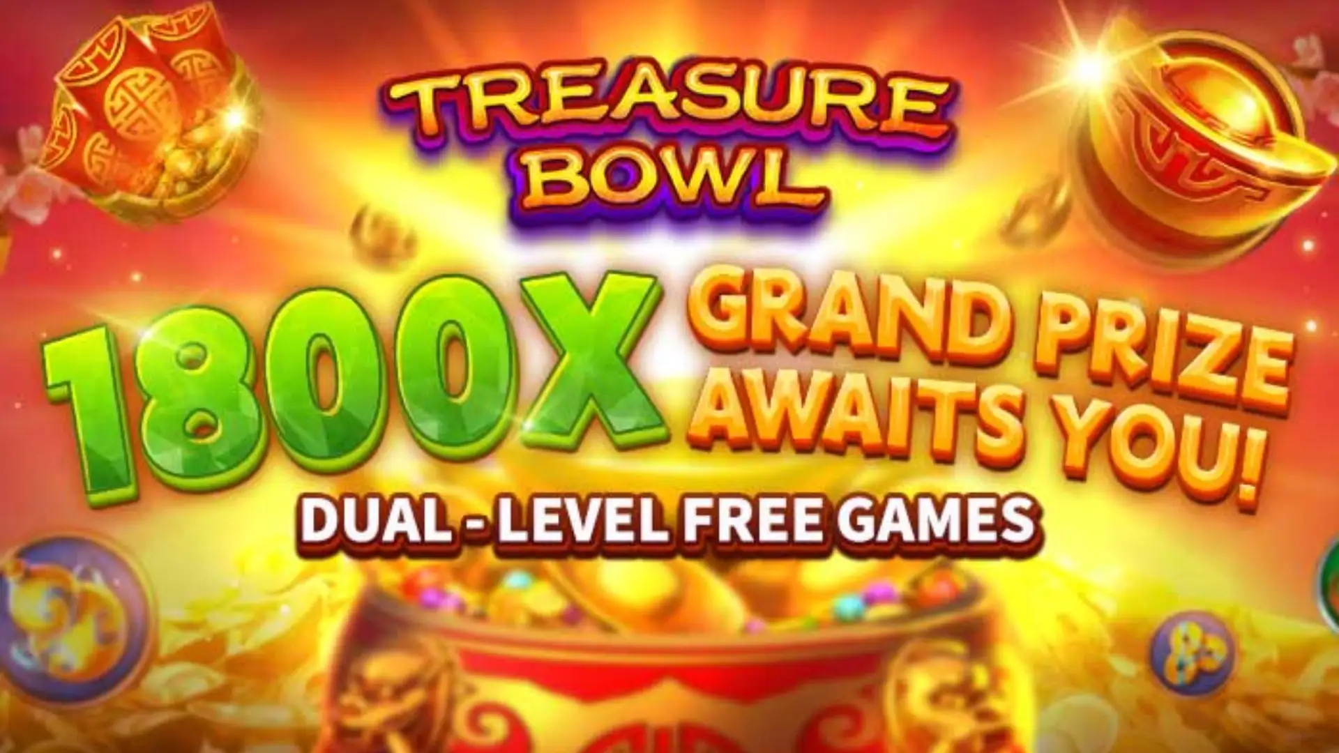 Multiplicadores Treasure Bowl br888 - 7777x Máximo com Tigela Dourada